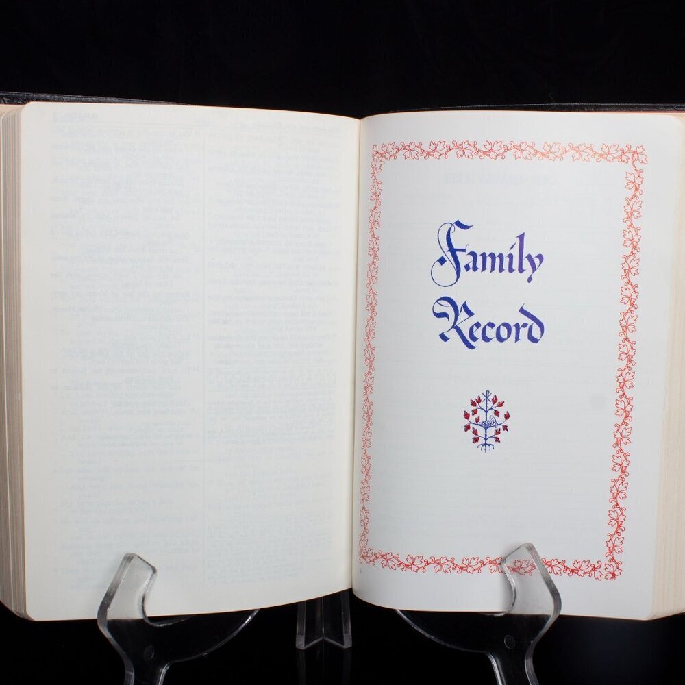 Saint Joseph Edition The New American Bible Leather Cover Family Record Section - Picture 2 of 10